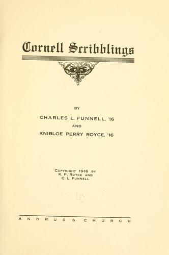 Cover for Cornell scribblings