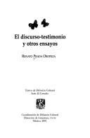 Cover for El discurso-testimonio y otros ensayos
