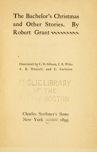 Cover for bachelor's Christmas, and other stories.
