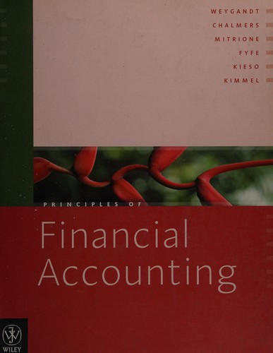 Cover for Principles of financial accounting