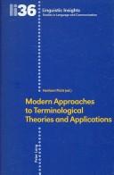 Cover for Modern Approaches to Terminological Theories And Applications (Linguistic Insights)
