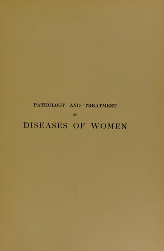 Cover for Pathology and treatment of diseases of women