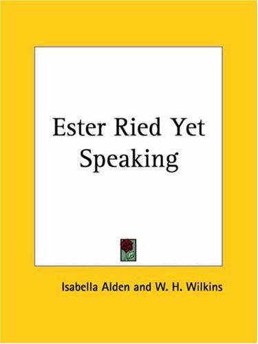 Cover for Ester Ried Yet Speaking