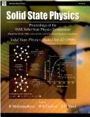 Cover for Solid State Physics ; Proceedings of The DAE Solid State Physics Symposium, December 20-24, 1999, Indira Gandhi Centre for Atomic Research, Kalpakkam