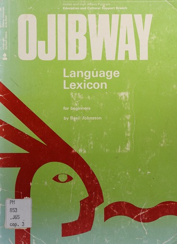 Cover for Ojibway language lexicon
