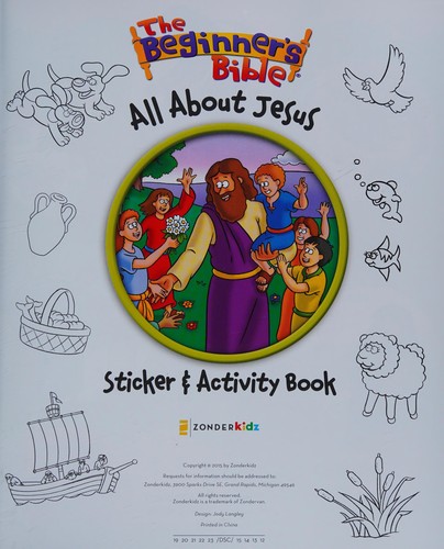 Cover for Beginner's Bible All about Jesus Sticker and Activity Book