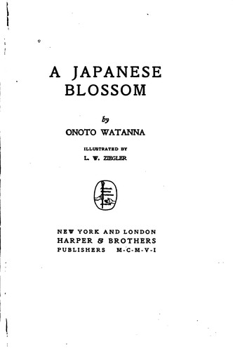 Cover for A Japanese blossom