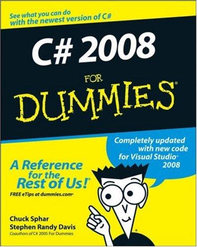 Cover for C# 2008 For Dummies (For Dummies (Computer/Tech))