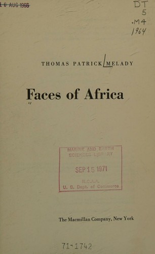 Cover for Faces of Africa.