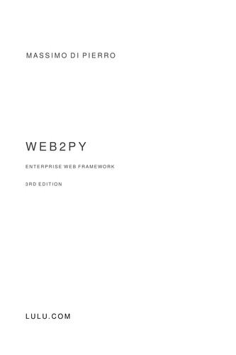 Cover for Web2py