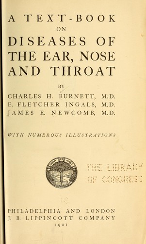 Cover for A text-book on diseases of the ear, nose and throat