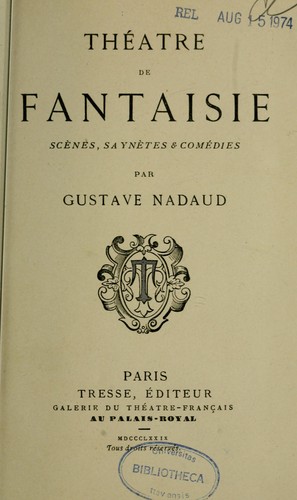 Cover for Théâtre de fantaisie