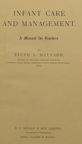 Cover for Infant care and management