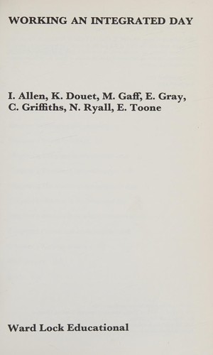 Cover for Working an integrated day