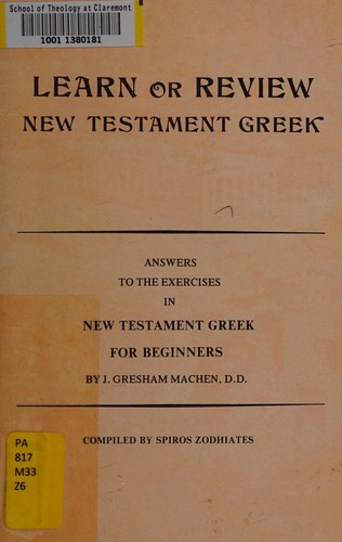 Cover for Learn or review New Testament Greek
