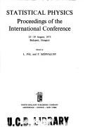 Cover for Statistical physics