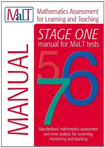 Cover for Stage One Manual for MaLT Tests 5,6,7