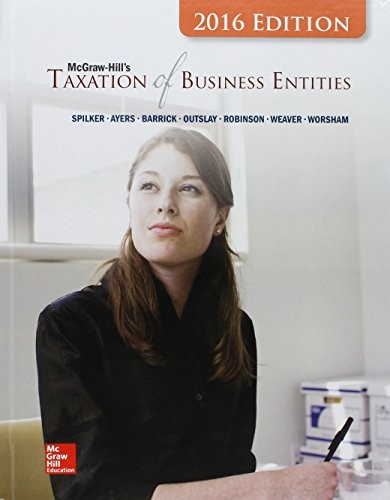 Cover for McGraw-Hill's Taxation of Business Entities, 2016 Edition