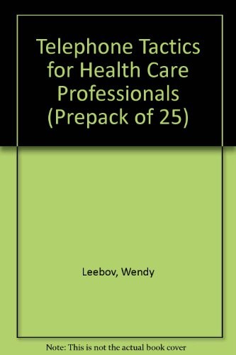 Cover for Telephone tactics for health care professionals