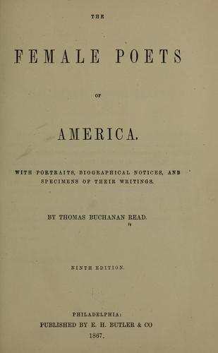 Cover for The female poets of America.
