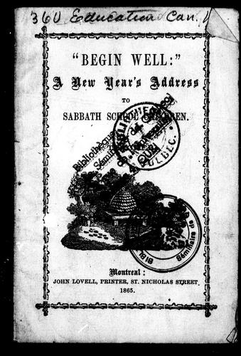 Cover for Begin well