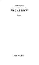 Cover for Nachbeben