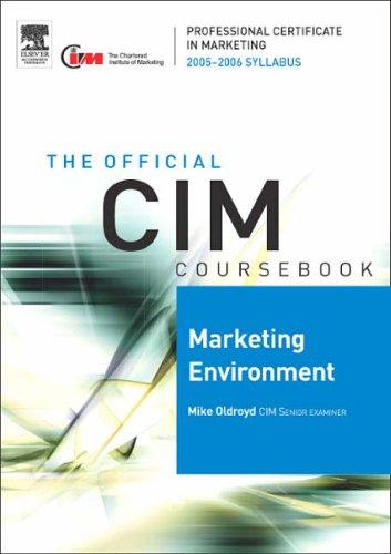 Cover for CIM Coursebook 05/06 Marketing Environment (CIM Coursebook)