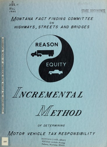 Cover for The incremental method of determining motor vehicle tax responsibility