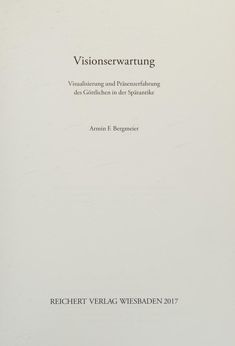Cover for Visionserwartung
