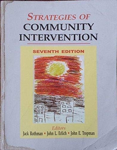 Cover for Strategies Of Community Intervention
