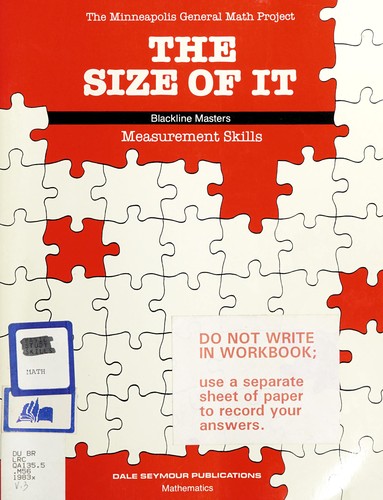 Cover for The Size of It