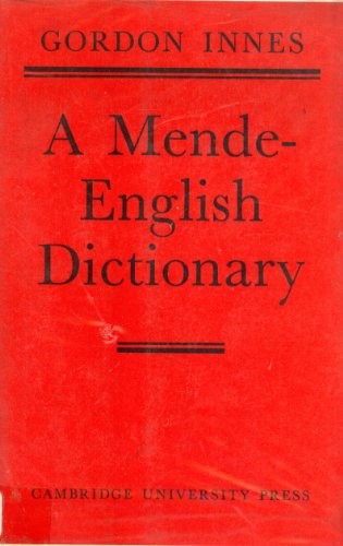 Cover for A Mende-English dictionary