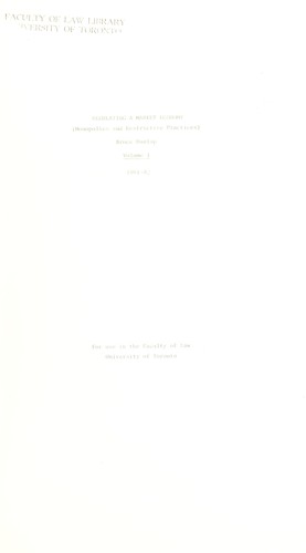Cover for Regulating a market economy