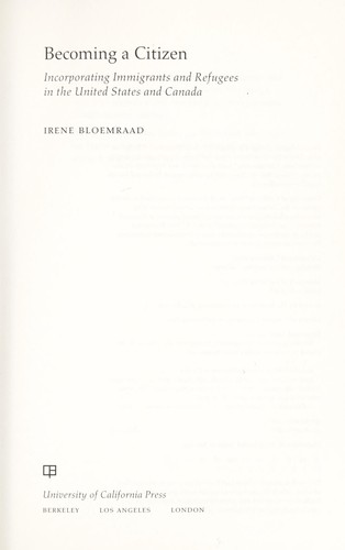 Cover for Becoming a citizen
