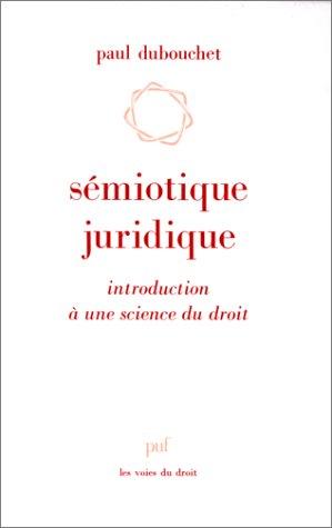 Cover for Sémiotique juridique