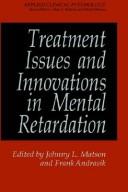 Cover for Treatment issues and innovations in mental retardation