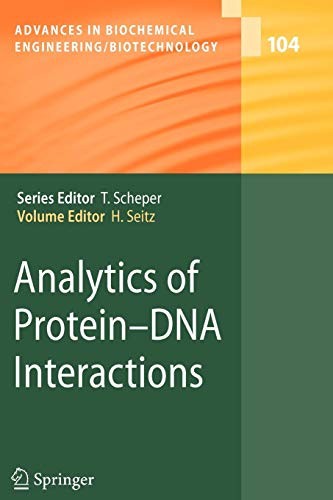 Cover for Analytics of Protein-DNA Interactions