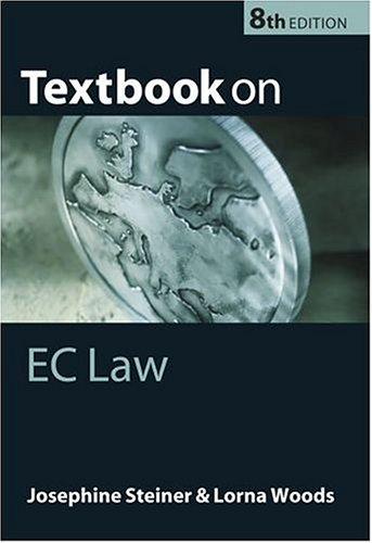 Cover for Textbook on EC law