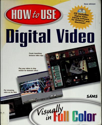 Cover for How to use digital video