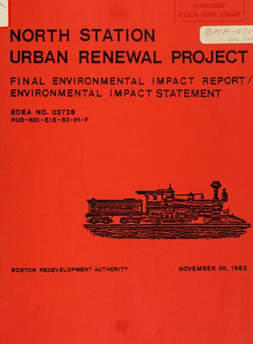 Cover for North station urban renewal project: interim/draft/final environmental impact statement.
