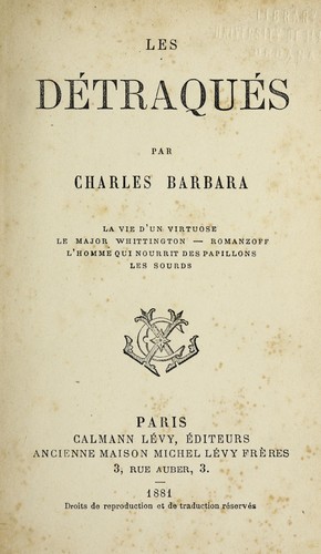 Cover for Les De traque s.
