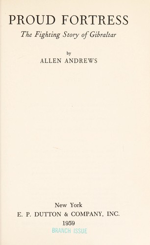 Cover for Proud fortress
