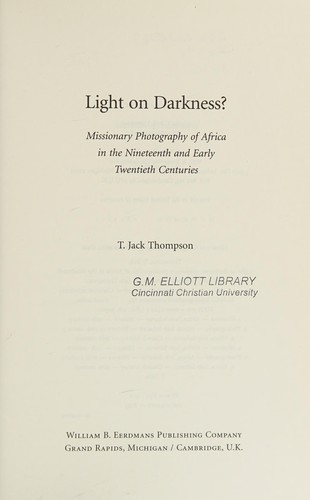 Cover for Light on darkness