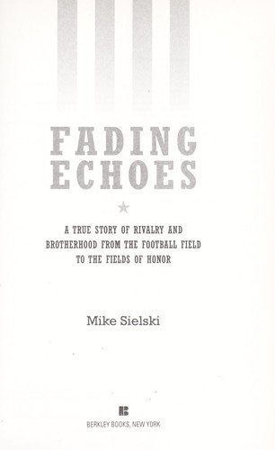 Cover for Fading echoes
