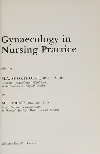 Cover for Gynecology in Nursing Practice