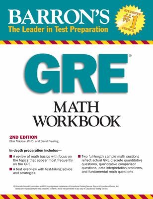 Cover for Barrons Gre Math Workbook