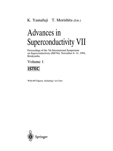 Cover for Advances in Superconductivity VII