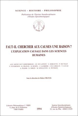 Cover for Faut-il chercher aux causes une raison?
