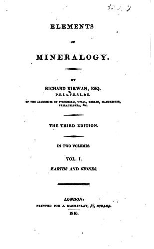 Cover for Elements of mineralogy
