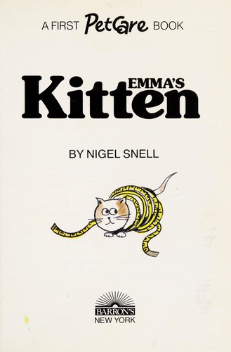 Cover for Emma's kitten